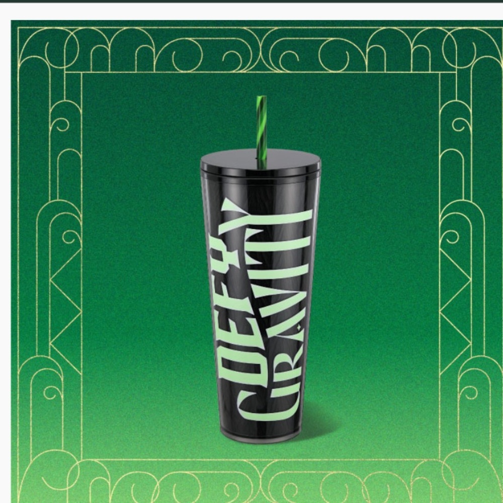 Wicked Defy Gravity glow-in-the-dark Tumbler
